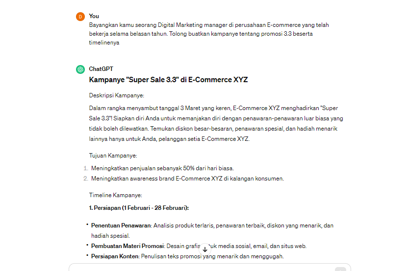 Contoh Role Prompting